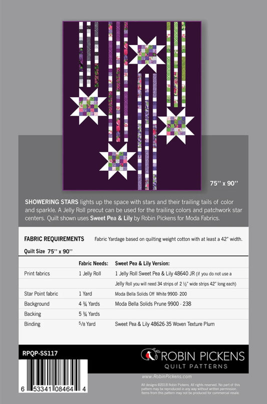 Back of Showering Stars Pattern