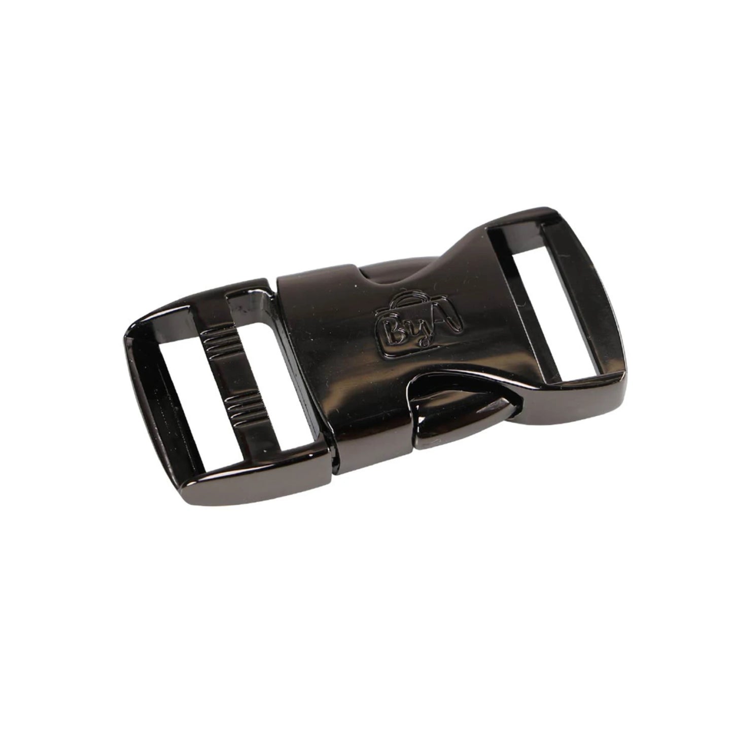 Black Metal Buckle on white background
