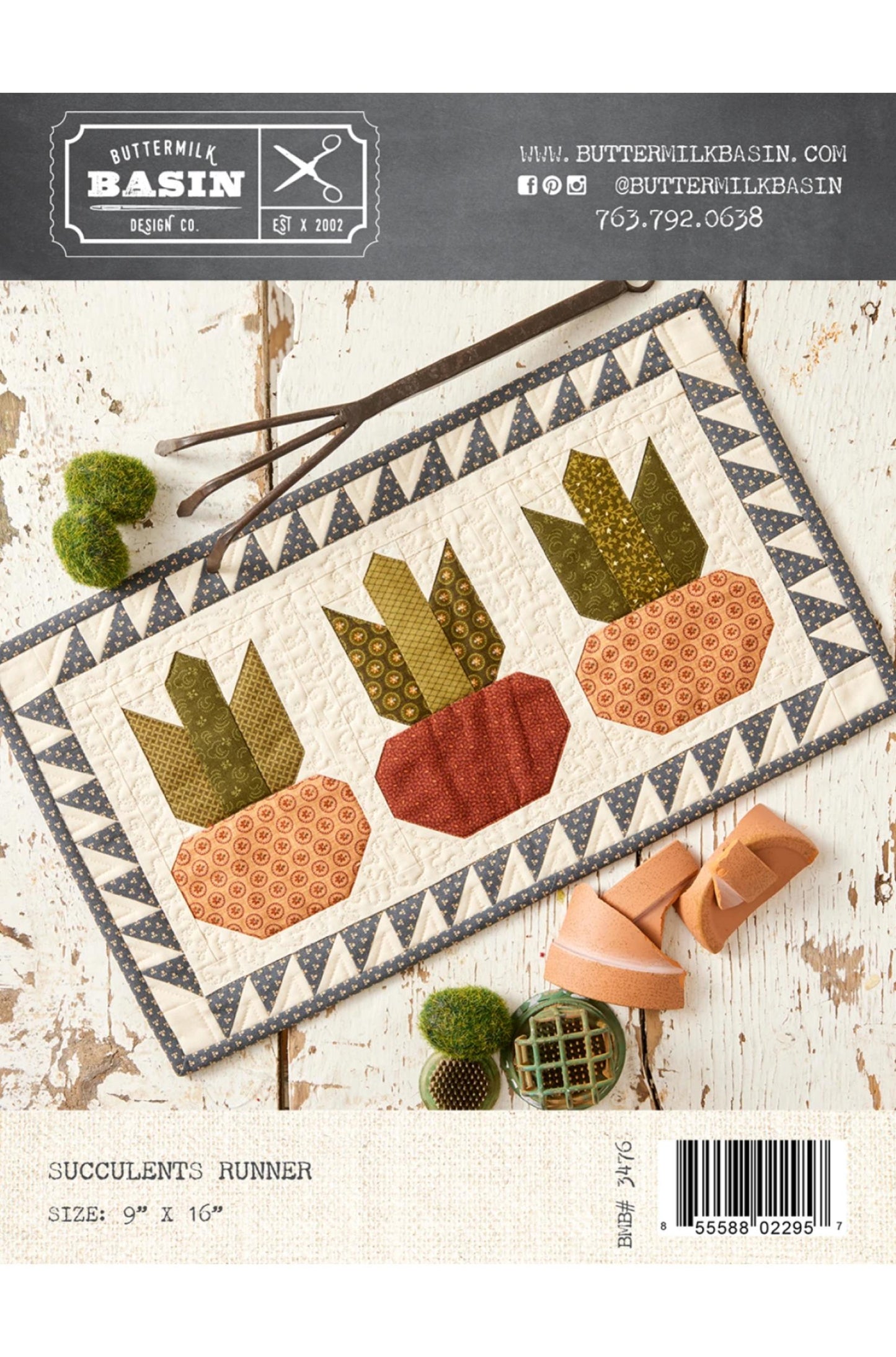 Succulents Runner Pattern
