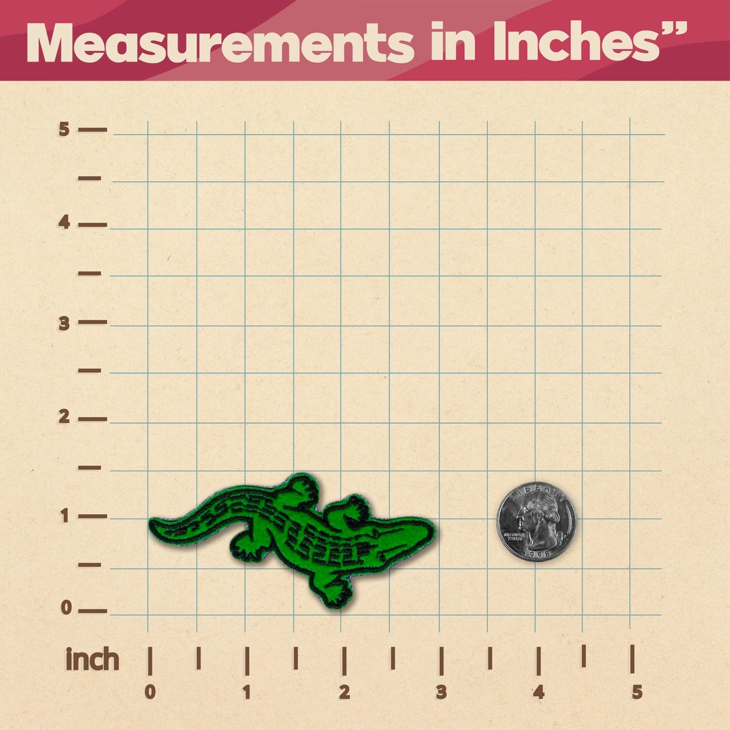 Alligator Patch sizing