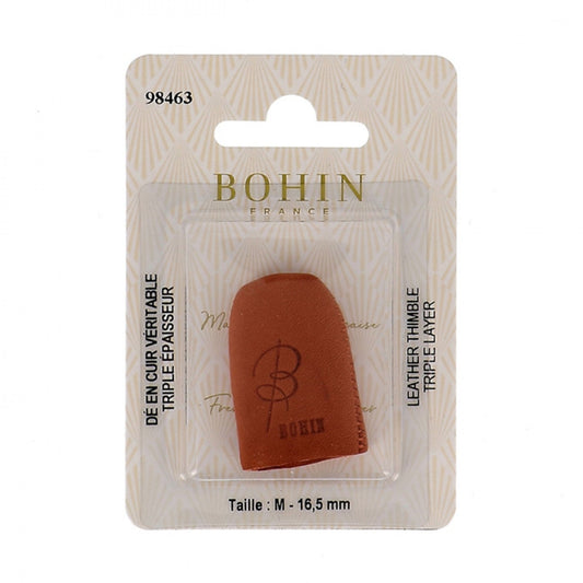 Bohin Leather Thimble, size Medium, in package