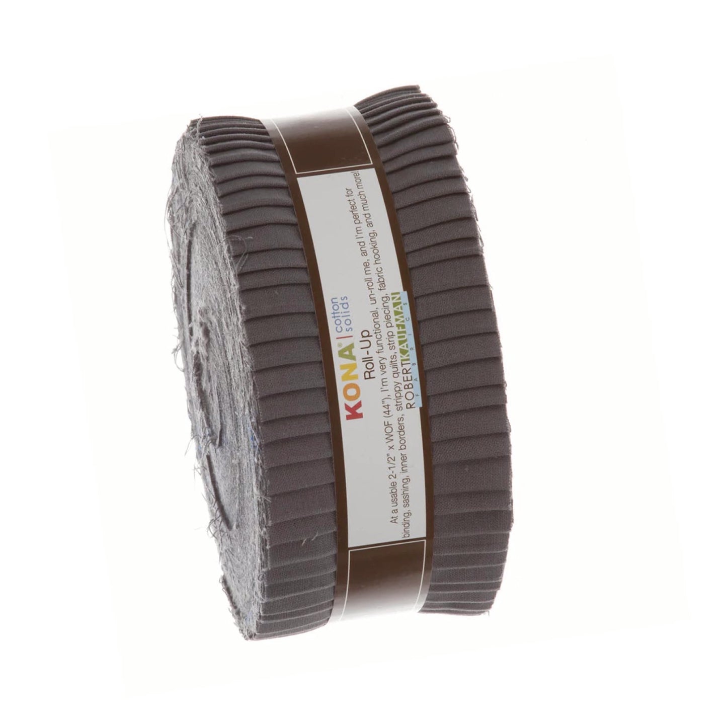 Kona 2.5 inch strip roll-up in Coal, 40 pieces