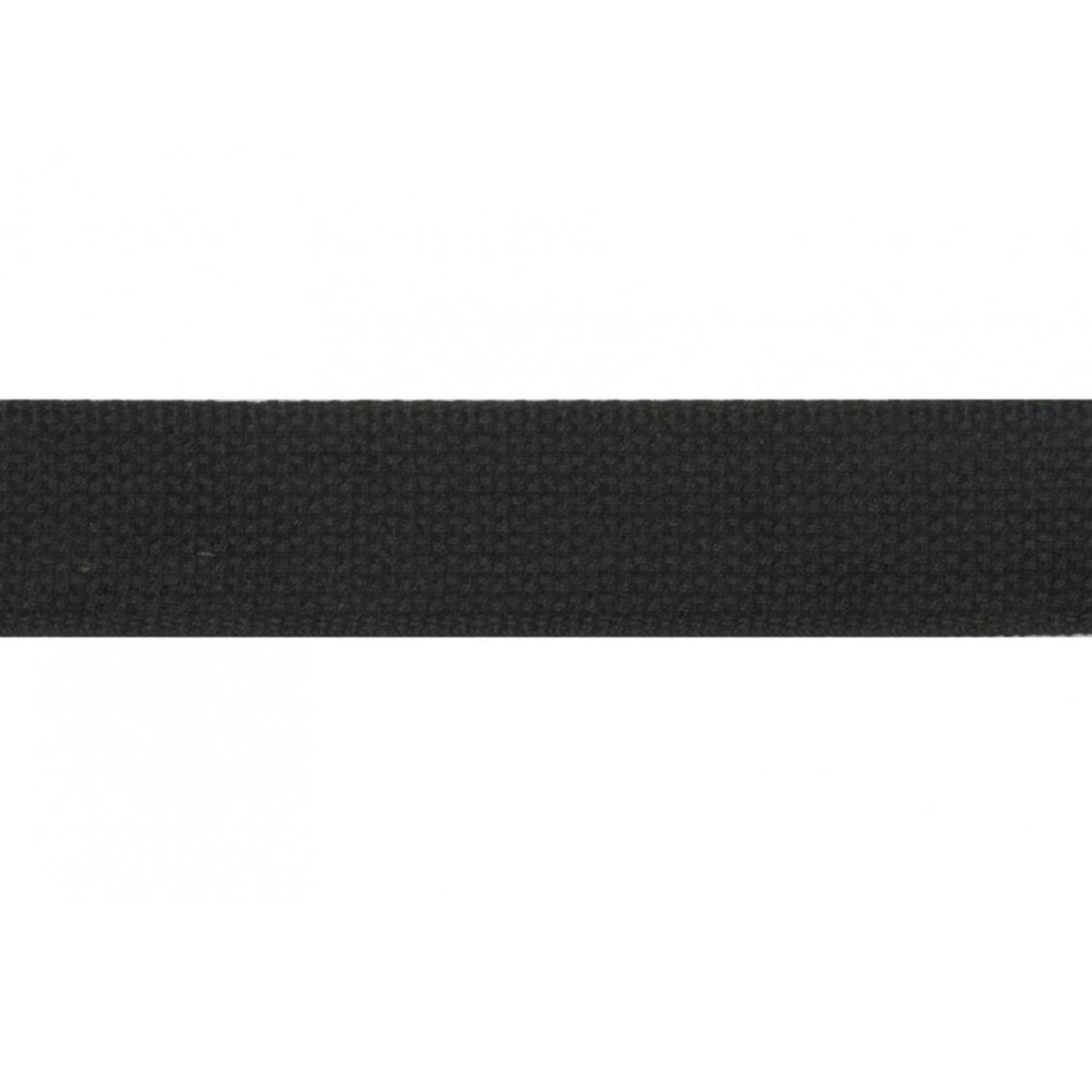 Cotton Webbing by the yard, black