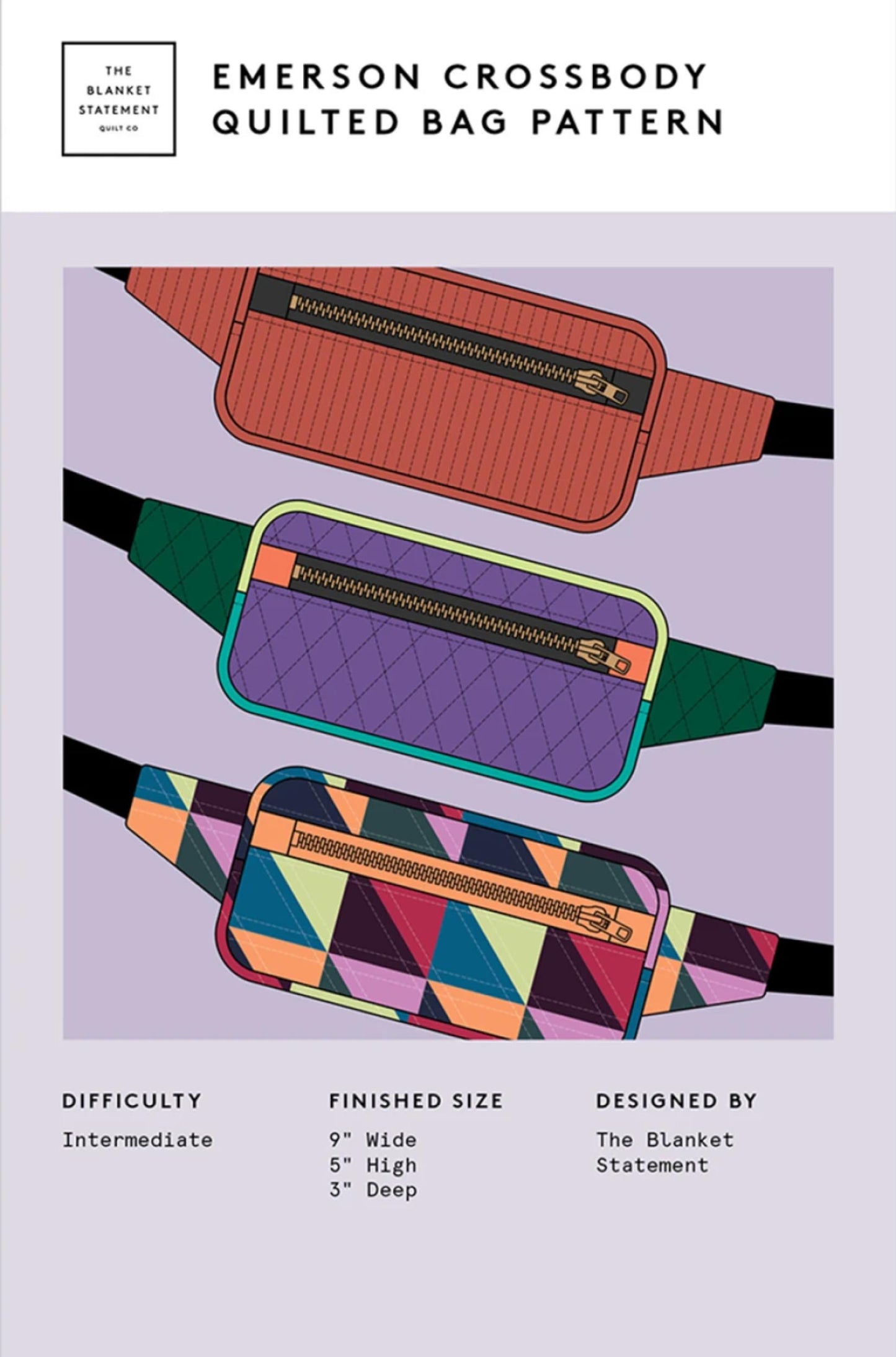 Emerson Crossbody Qulted Bag Pattern