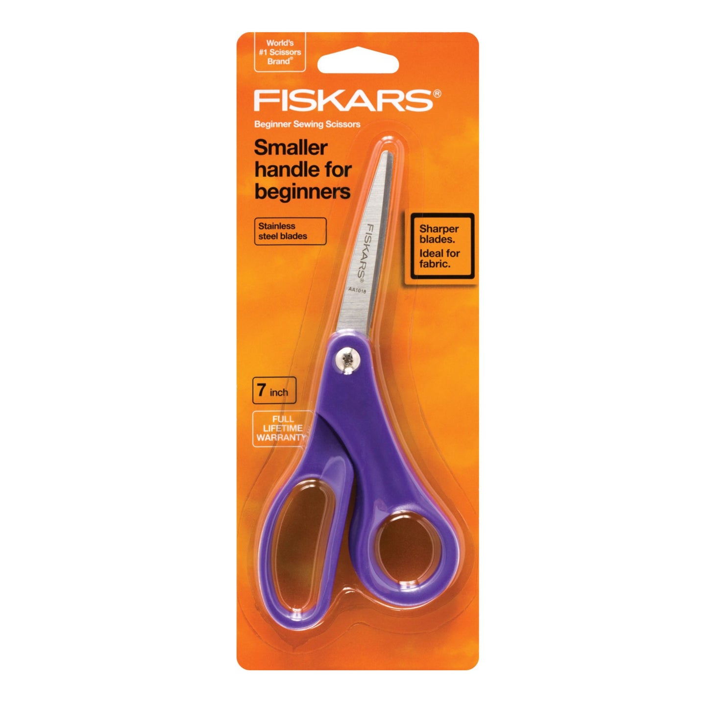 Fiskars 7 inch student scissors in package
