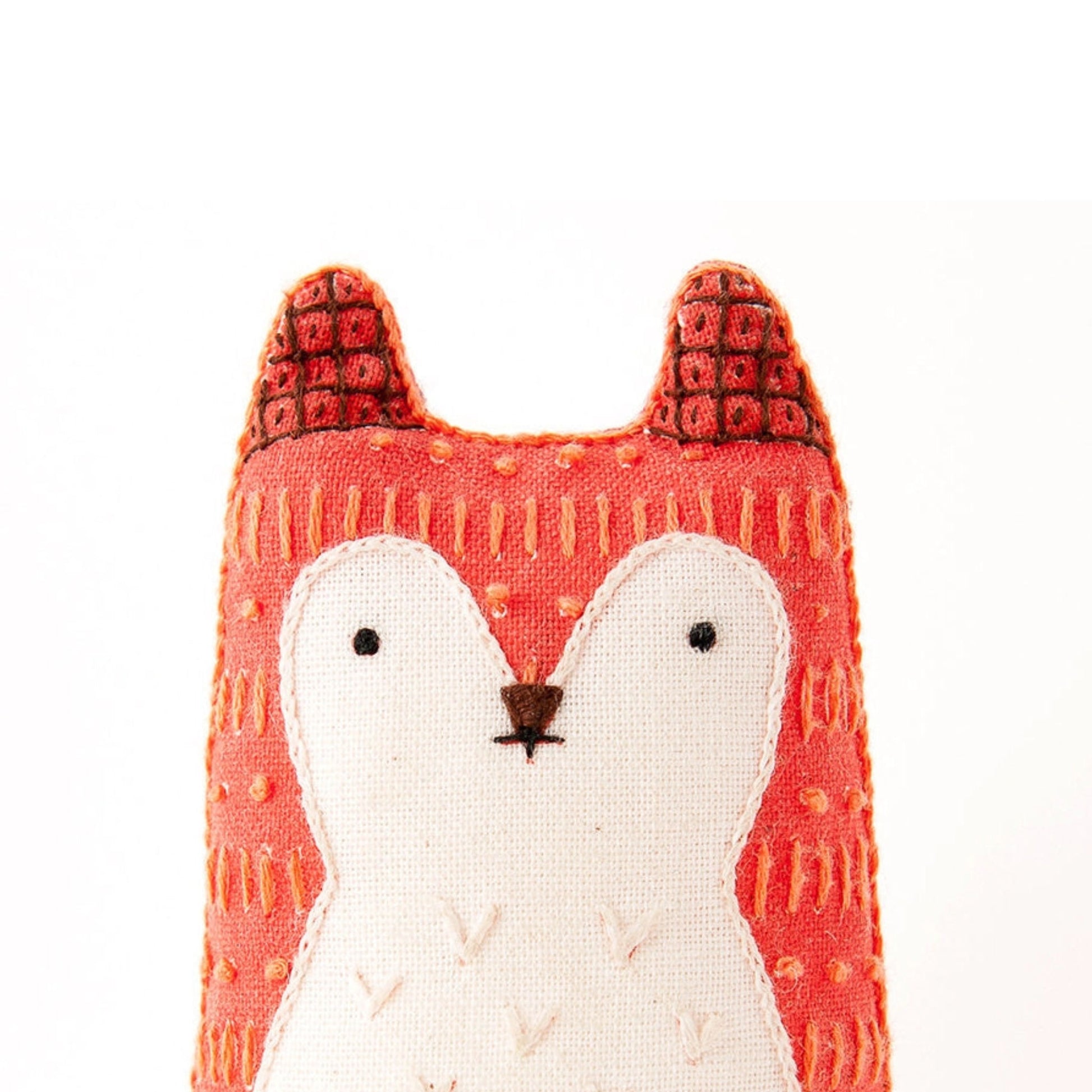 Fox DIY Embroidery Doll Kit, level 2 by Kiriki Press