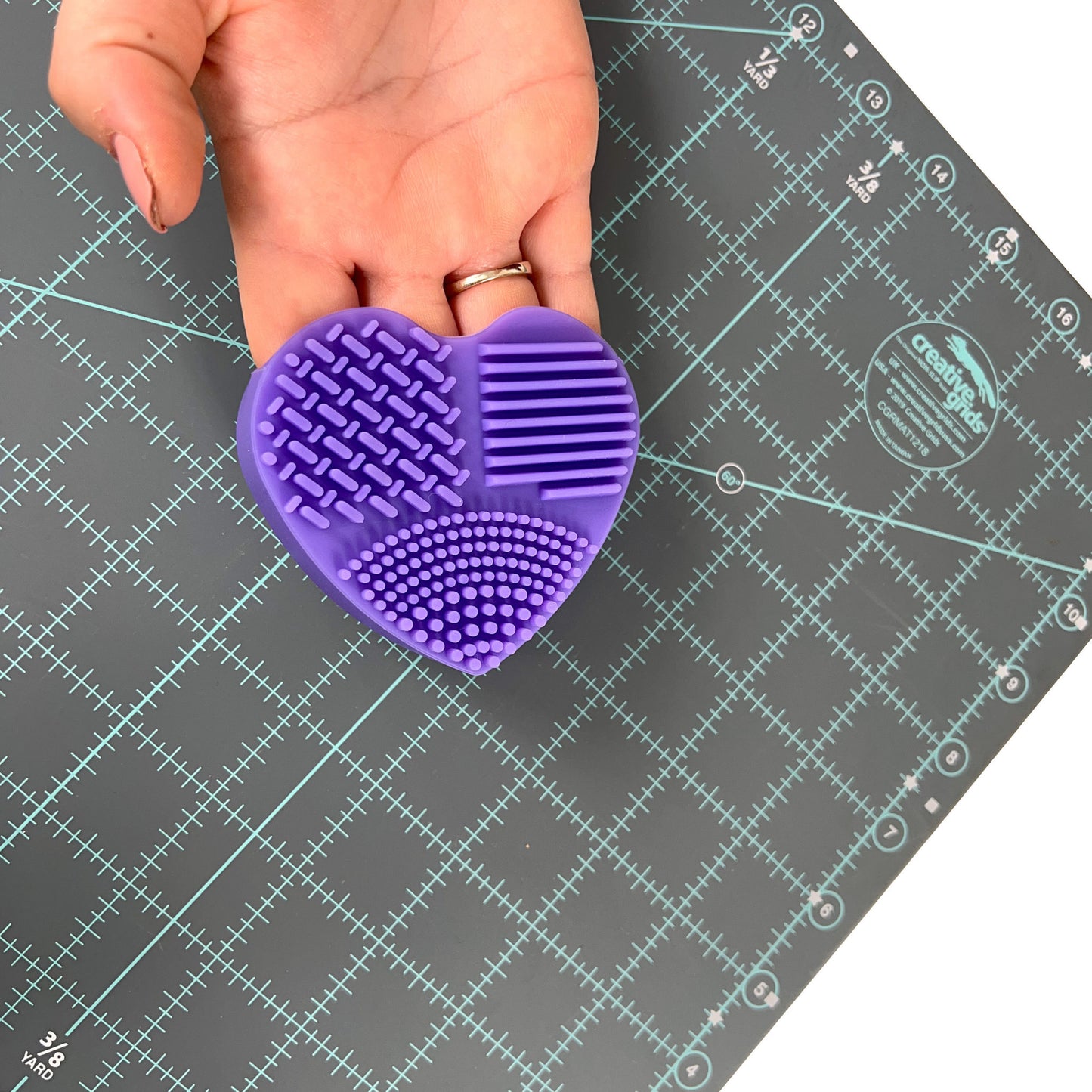 Heart Shaped Cutting Mat Cleaner from Gyspy Quilter