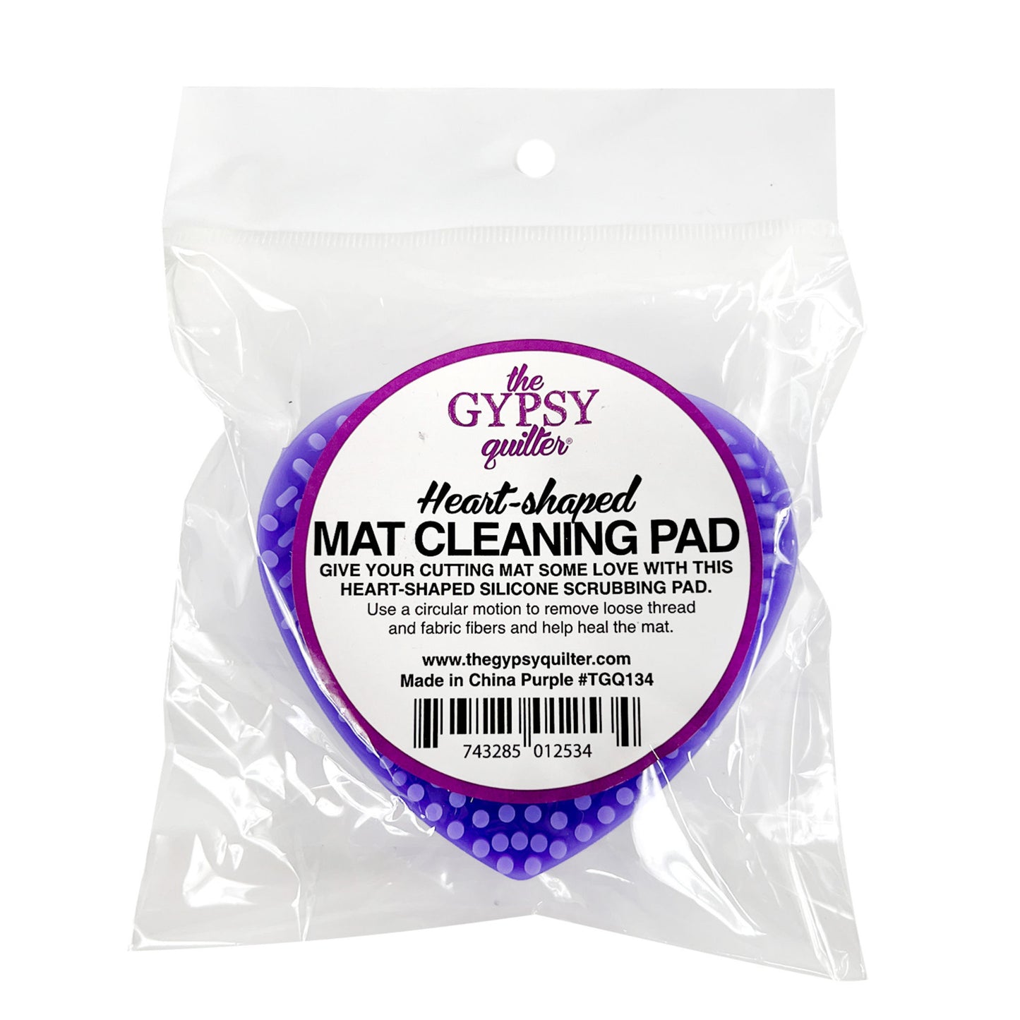 Heart Shaped Mat Cleaning Pad in package