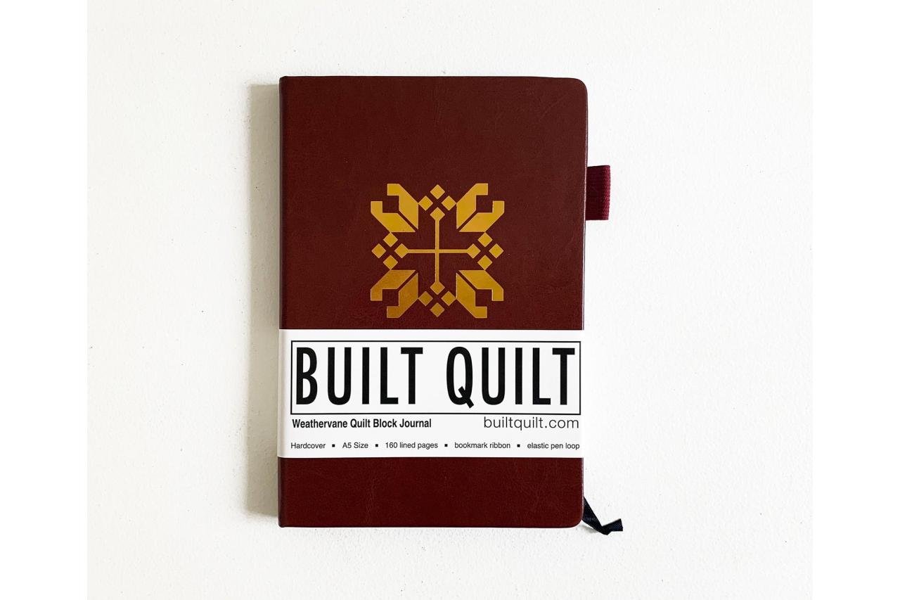 Weathervane Quilt Block Journal by Built Quilt in package