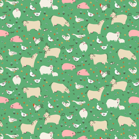 Pasture in Morning Dew from Cotton + Steel