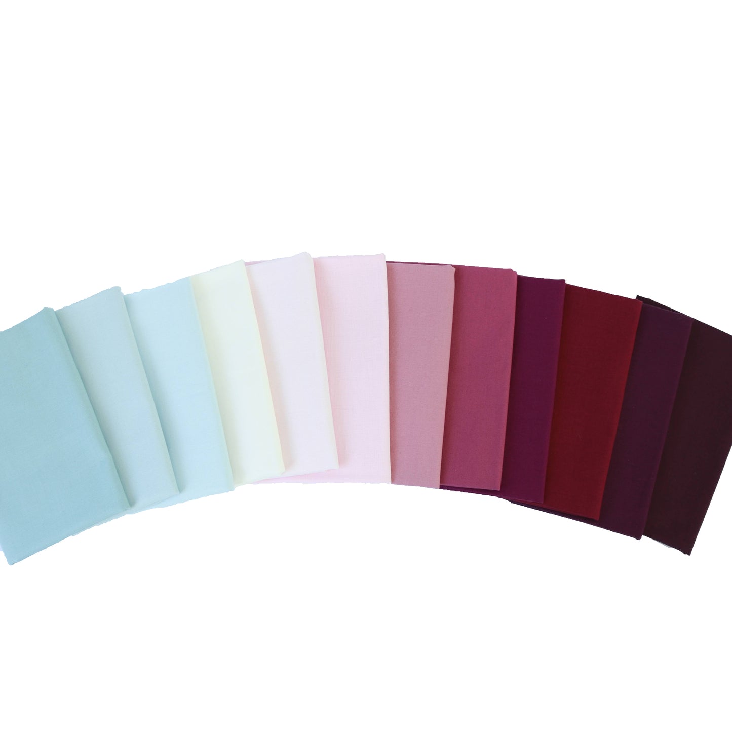 lupine fabric bundle with fabric fanned out