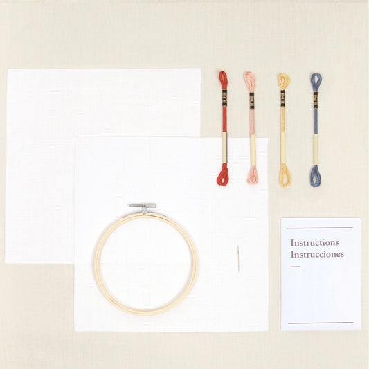 DMC Mandala Cross Stitch Kit contents