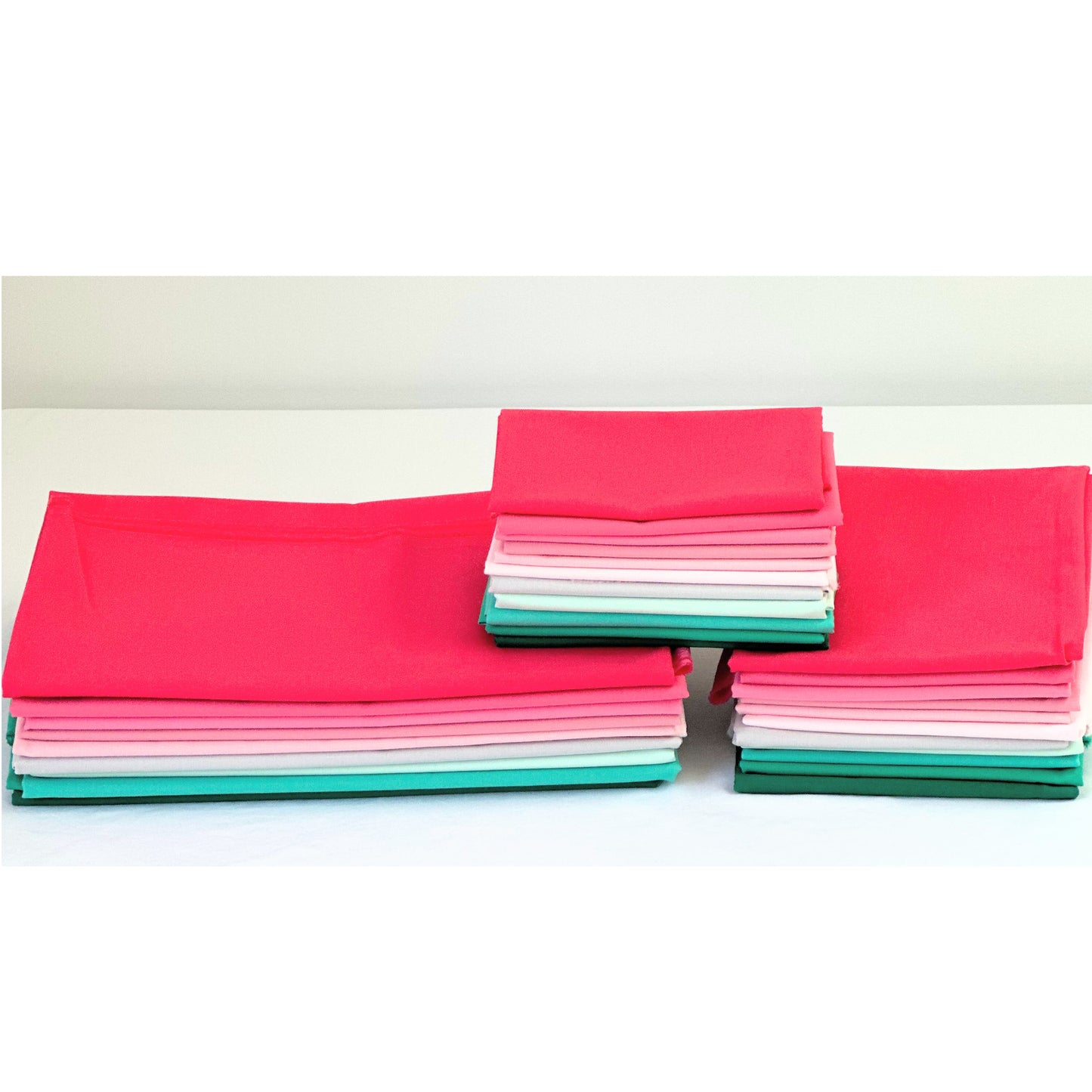 Melon Fabric Bundle of Kona Cotton Solids available in fat quarter, half yard and full yard sizes