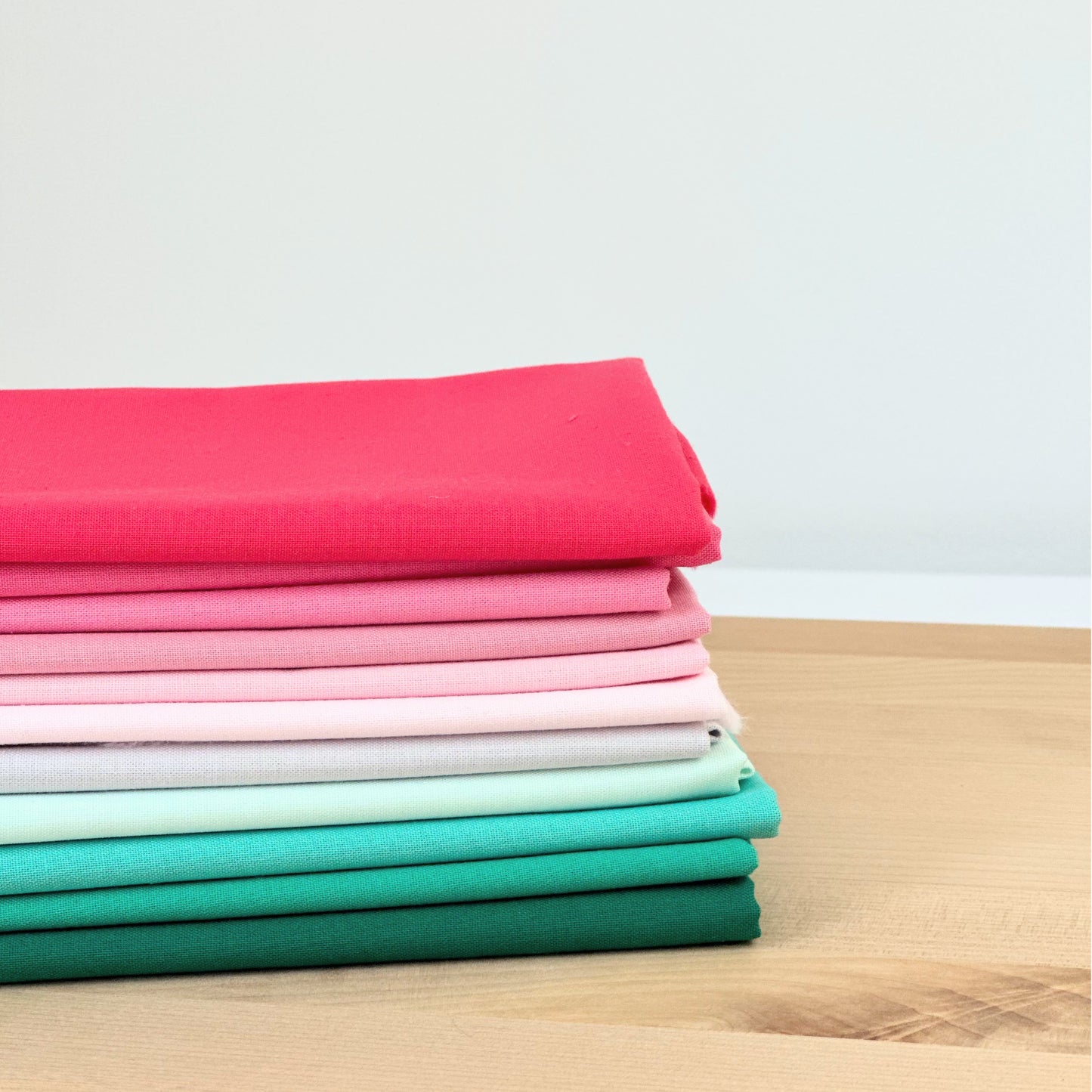 Kona Cotton Solids Fabric Bundle in Melon, curated by Alyssum Patch