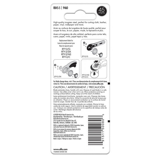 back package of olfa rotary blade replacement