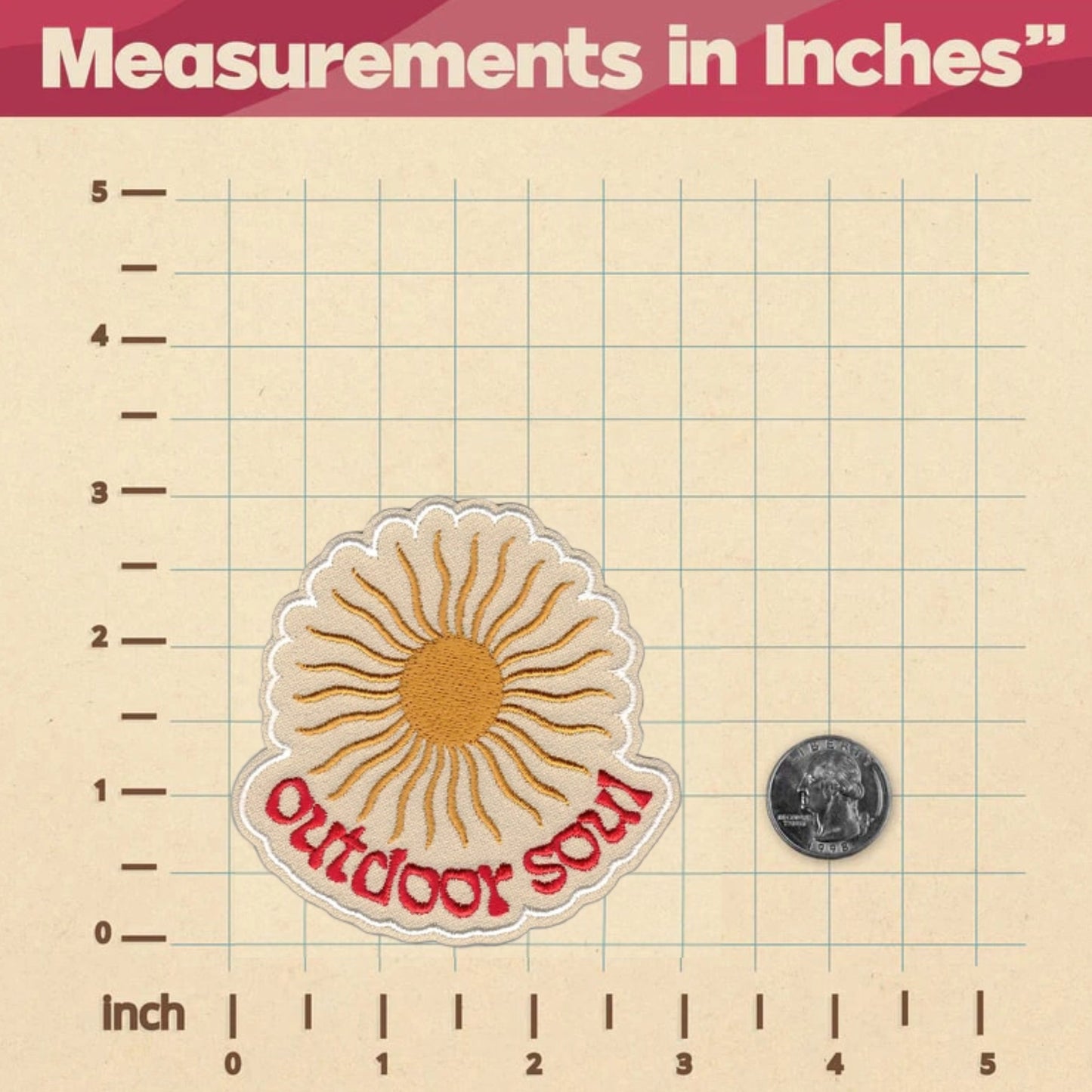 Outdoor Soul Patch Size