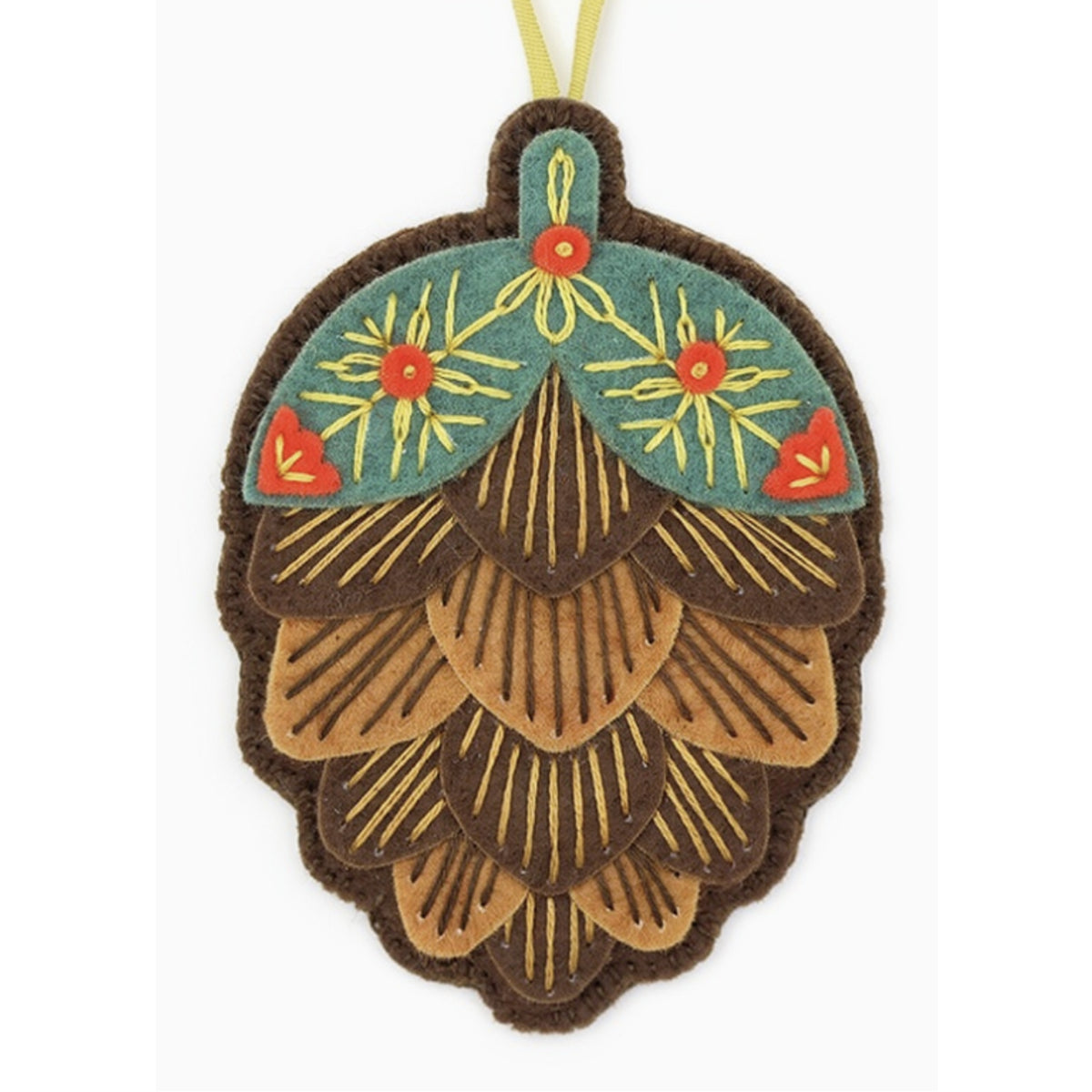 Hand Stitching Workshop - Felt Pinecone Ornament