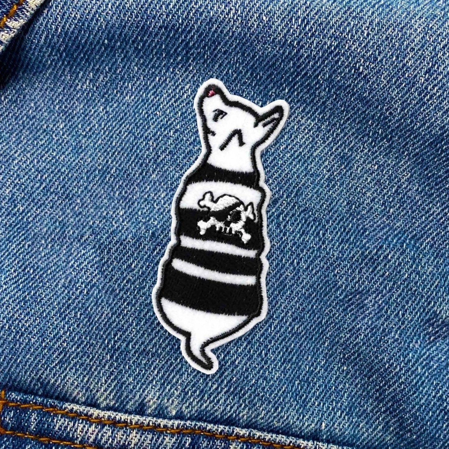 Pirate Dog Iron On Patch by Kosmic Soul