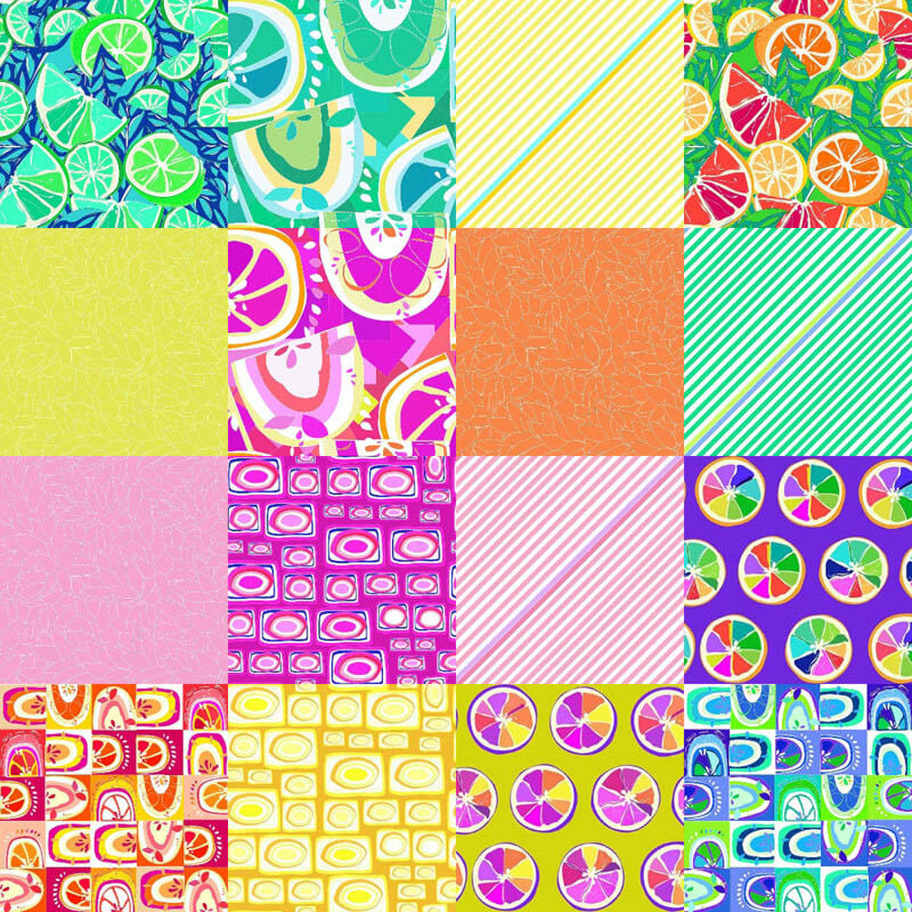 Citrus Pop Fabric Bundle by Rb Studios Fabric Swatch