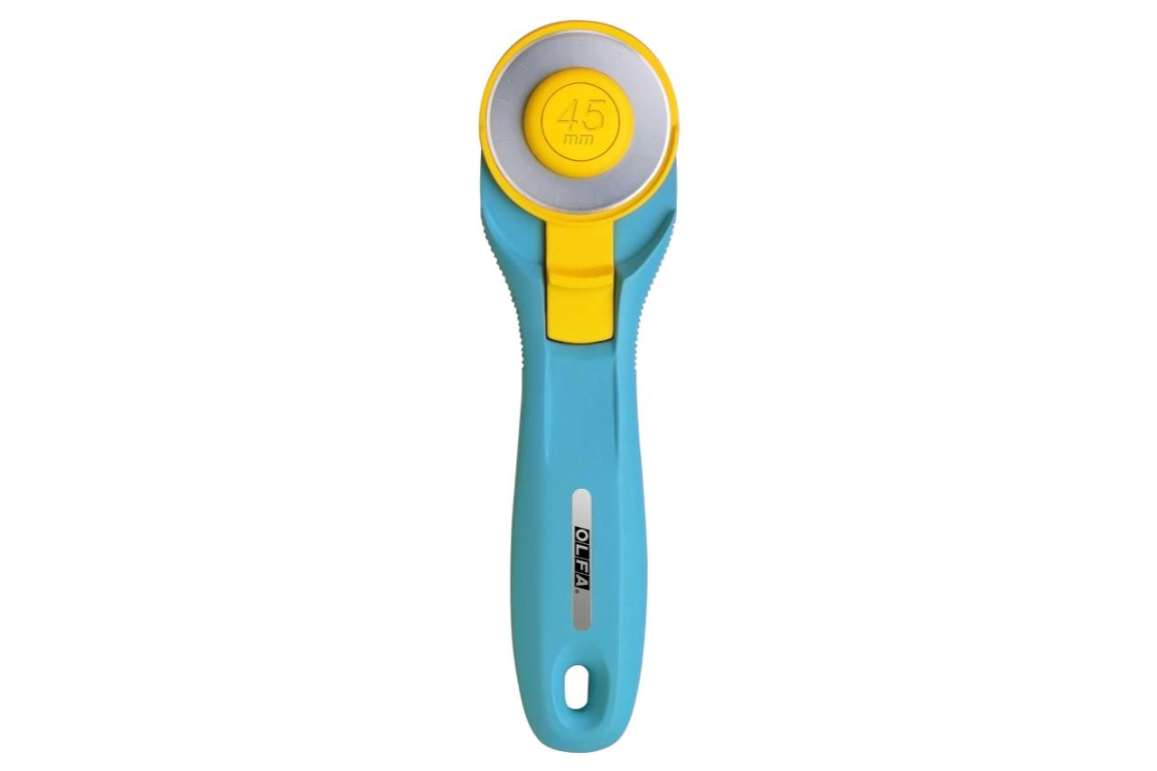 Olfa Splash 45mm Rotary Cutter in Aqua