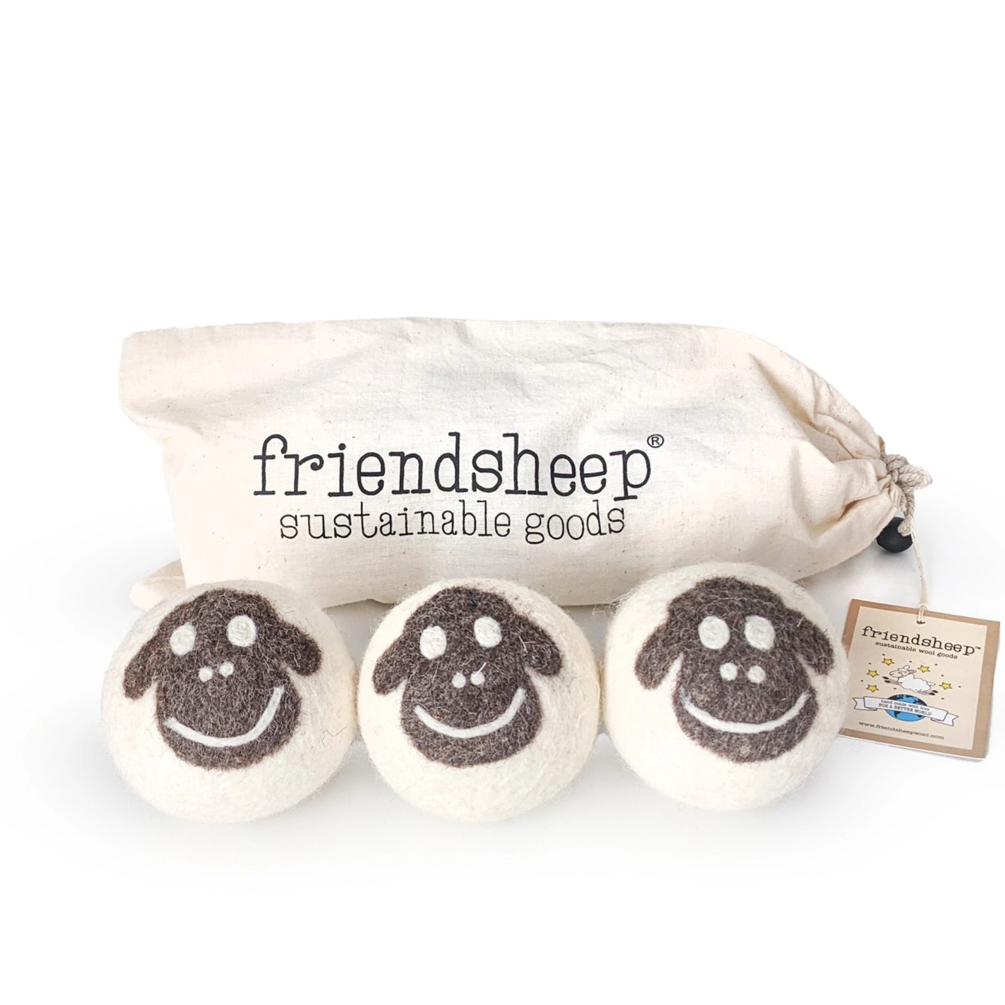 Dryer Balls, Sheep, Set of 3 from Friendsheep