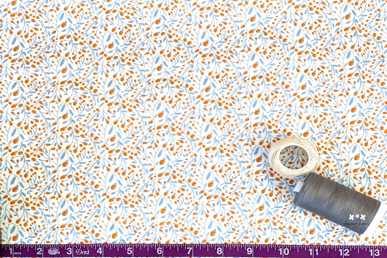Close up of Spring Buds by Camelot Fabrics, showing scale of print