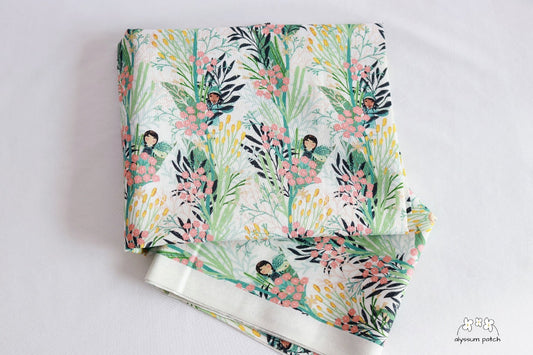 Forest Fairies fabric folded