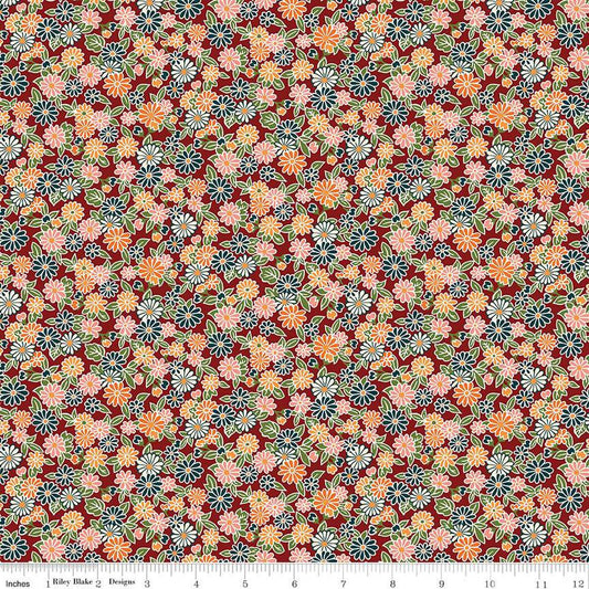 Charming Chrysanthemums B for Arthur's Garden 2 by Liberty Fabrics for Riley Blake Designs