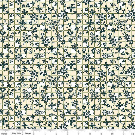 Blooming Trellis A for Arthur's Garden 2 Collection from Liberty Fabrics for Riley Blake Designs