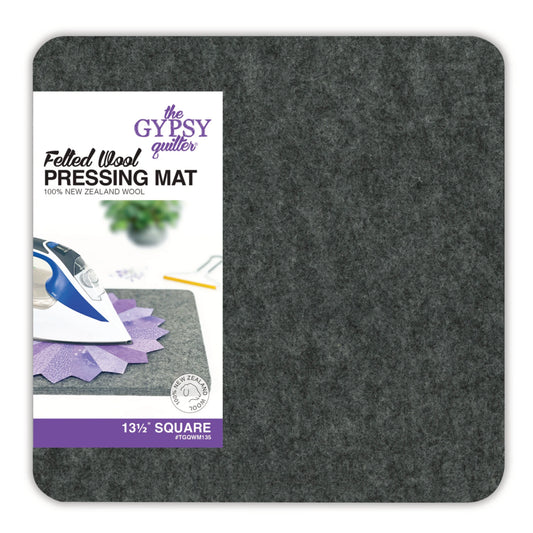 Felted Wool Pressing Mat 13 1/2" x 13 1/2" from The Gypsy Quilter