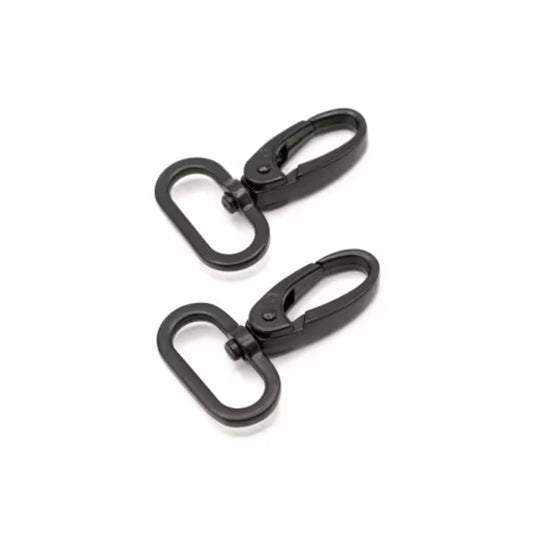 1 inch black swivel hooks