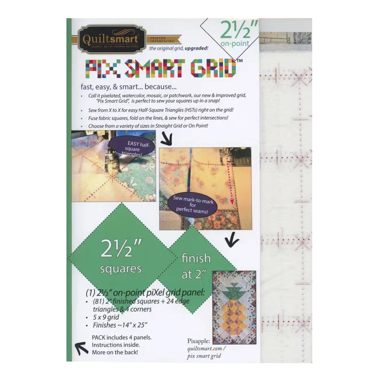 Pix smart grid 2 1/2" fusible interfacing