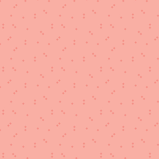 Sprinkles in Coral by Cloud 9 Fabrics