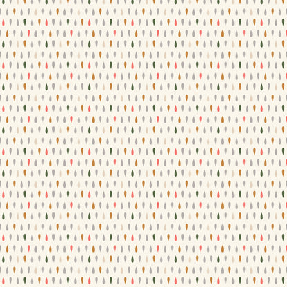 Raindrops in Natural from Cloud 9 Fabrics