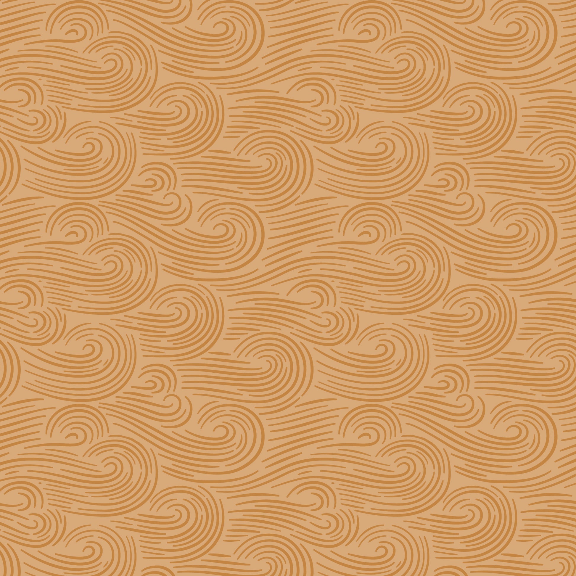 Spring Breeze in Gold Brown from Cloud 9 Fabrics