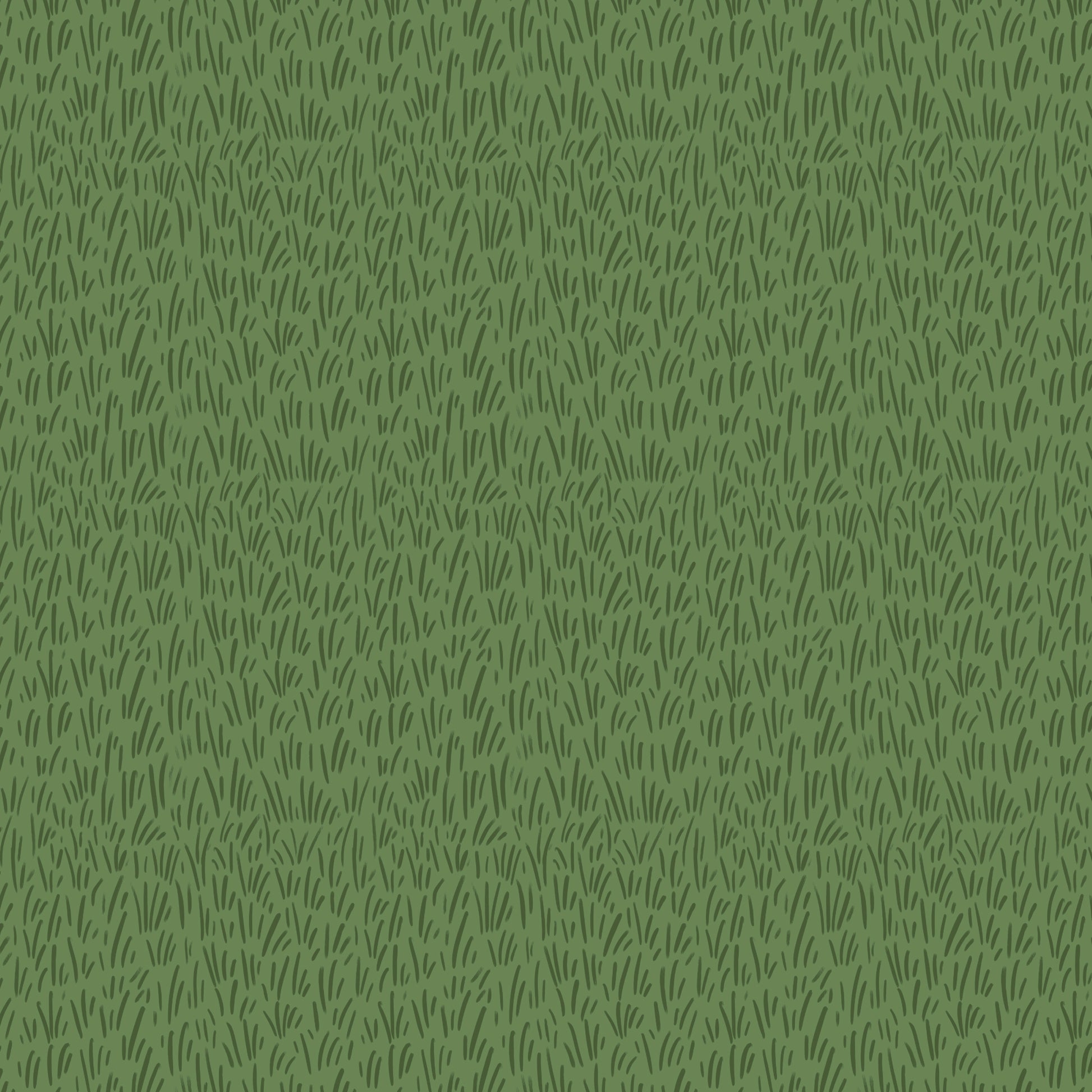 Green fabric with small green slashes representing grass