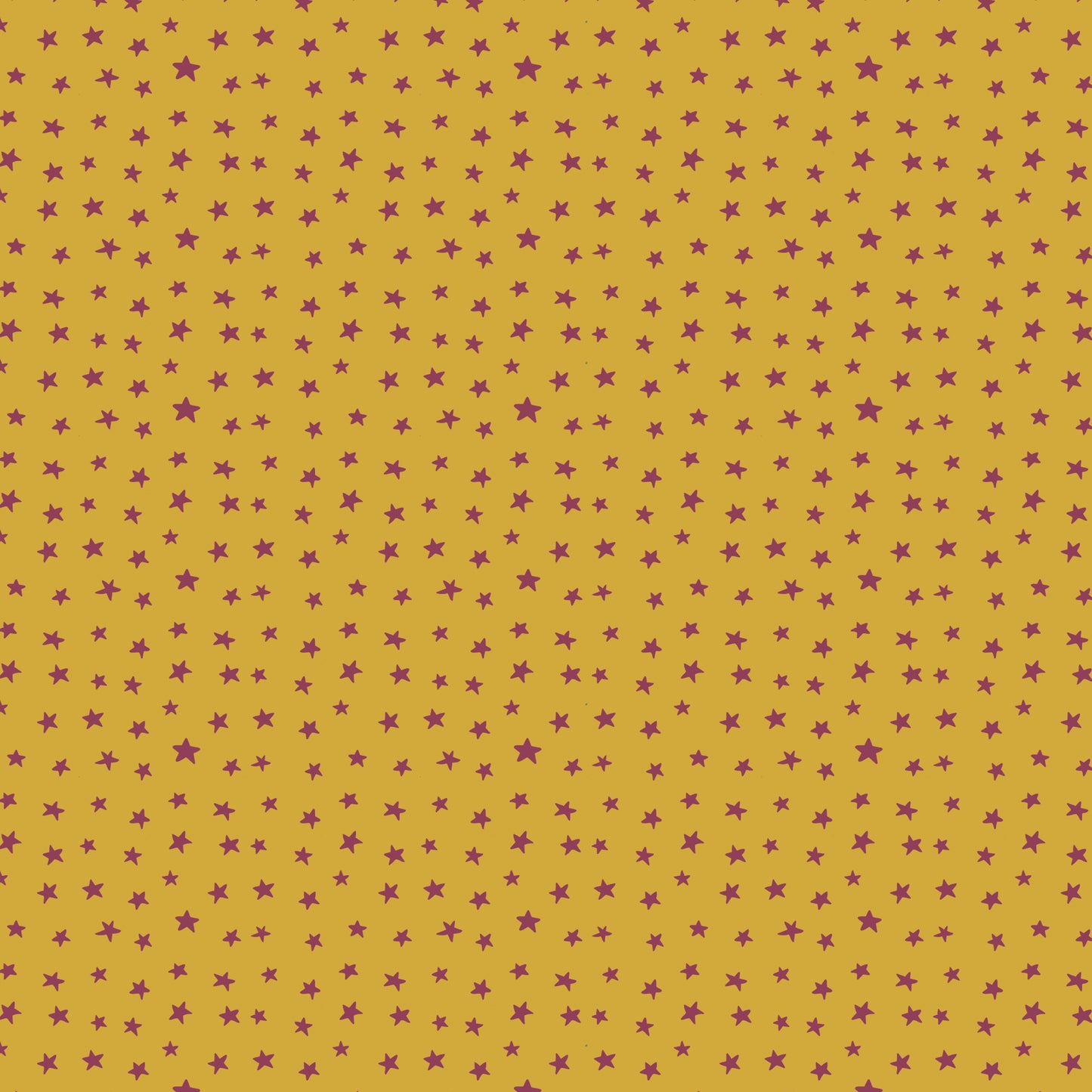 Plum Stars scattered on a golden yellow background