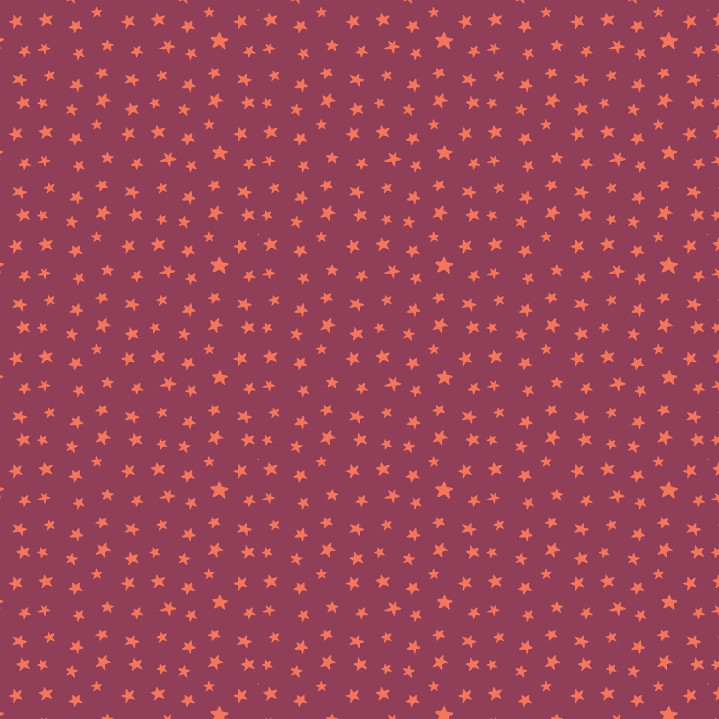 Small orange stars on a plum background