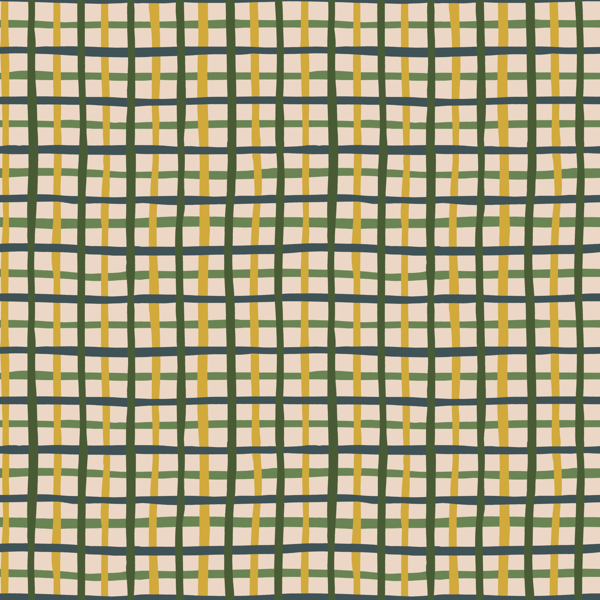 Pep Rally Plaid in Green and Gold