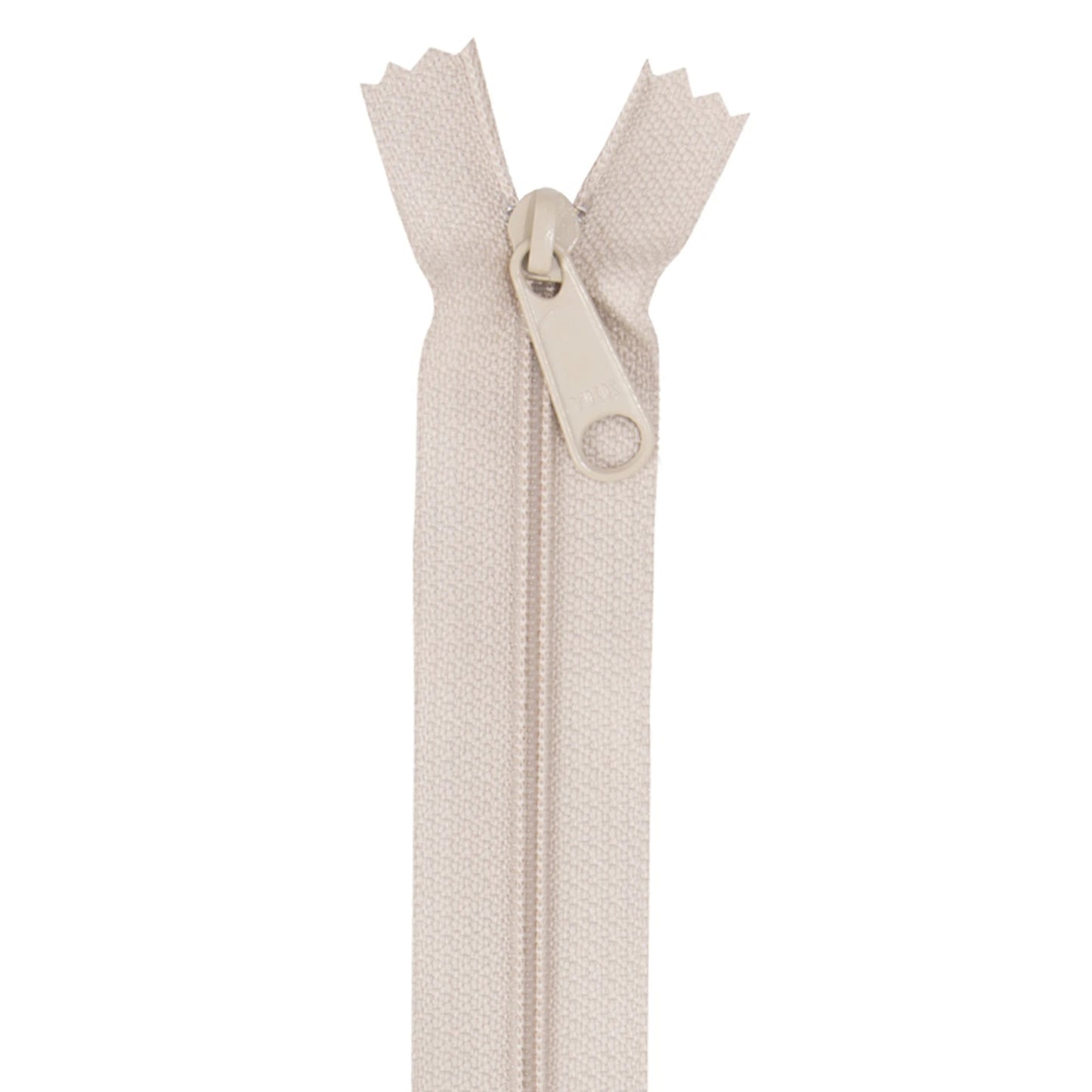 Handbag Zipper, 24 in, Natural