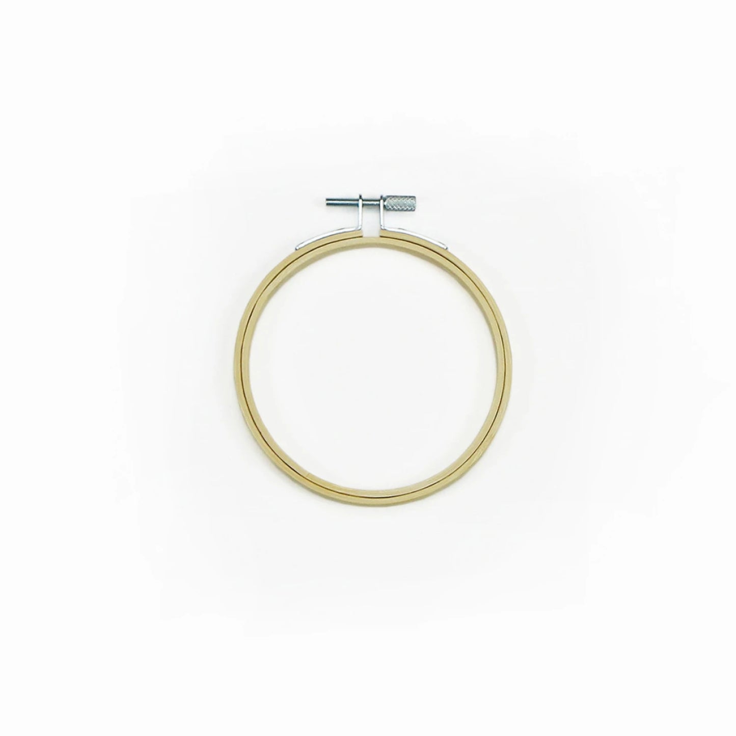 4 inch embroidery hoop from DMC on white background