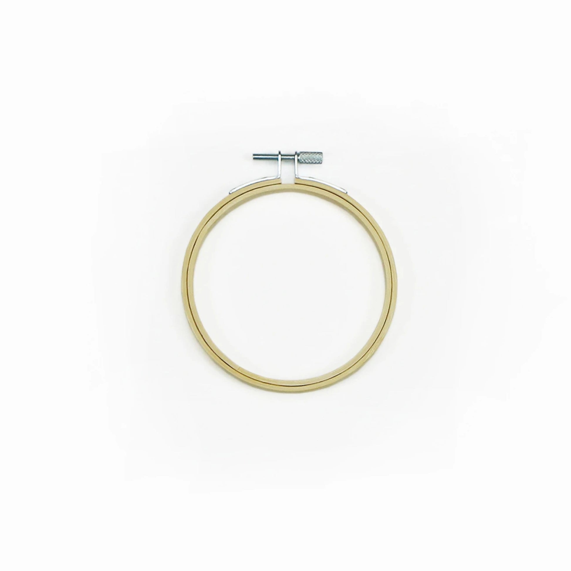 4 inch embroidery hoop from DMC on white background