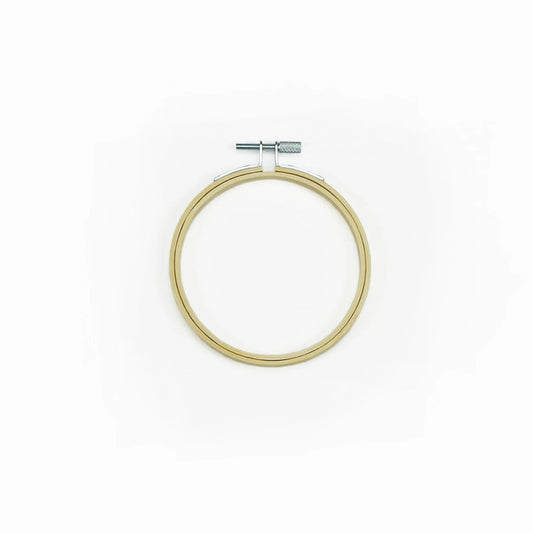 4 inch embroidery hoop from DMC on white background