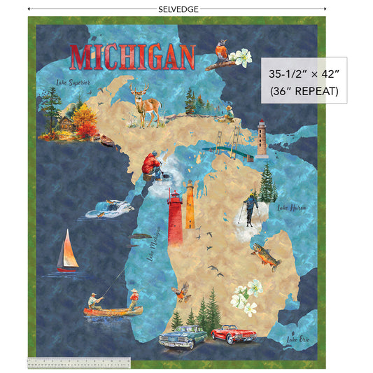 Michigan on the Map! Panel, Available In-Store June 1st