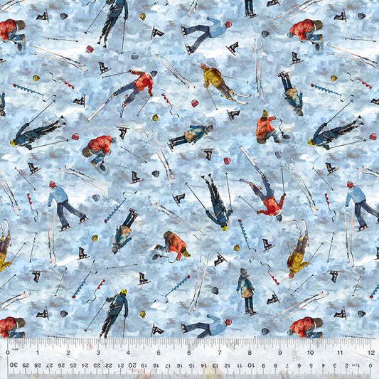 Winter Sports by Windham Fabrics as part of the 2025 Michigan Shop Hop Collection
