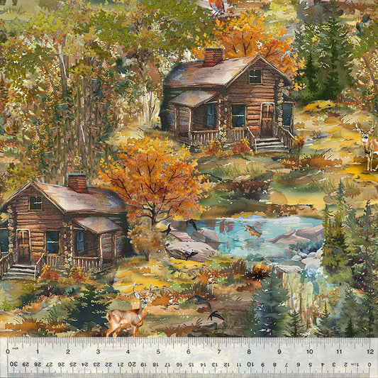 Fall Getaway from Windham Fabrics as part of the 2025 Michigan Shop Hop Collection
