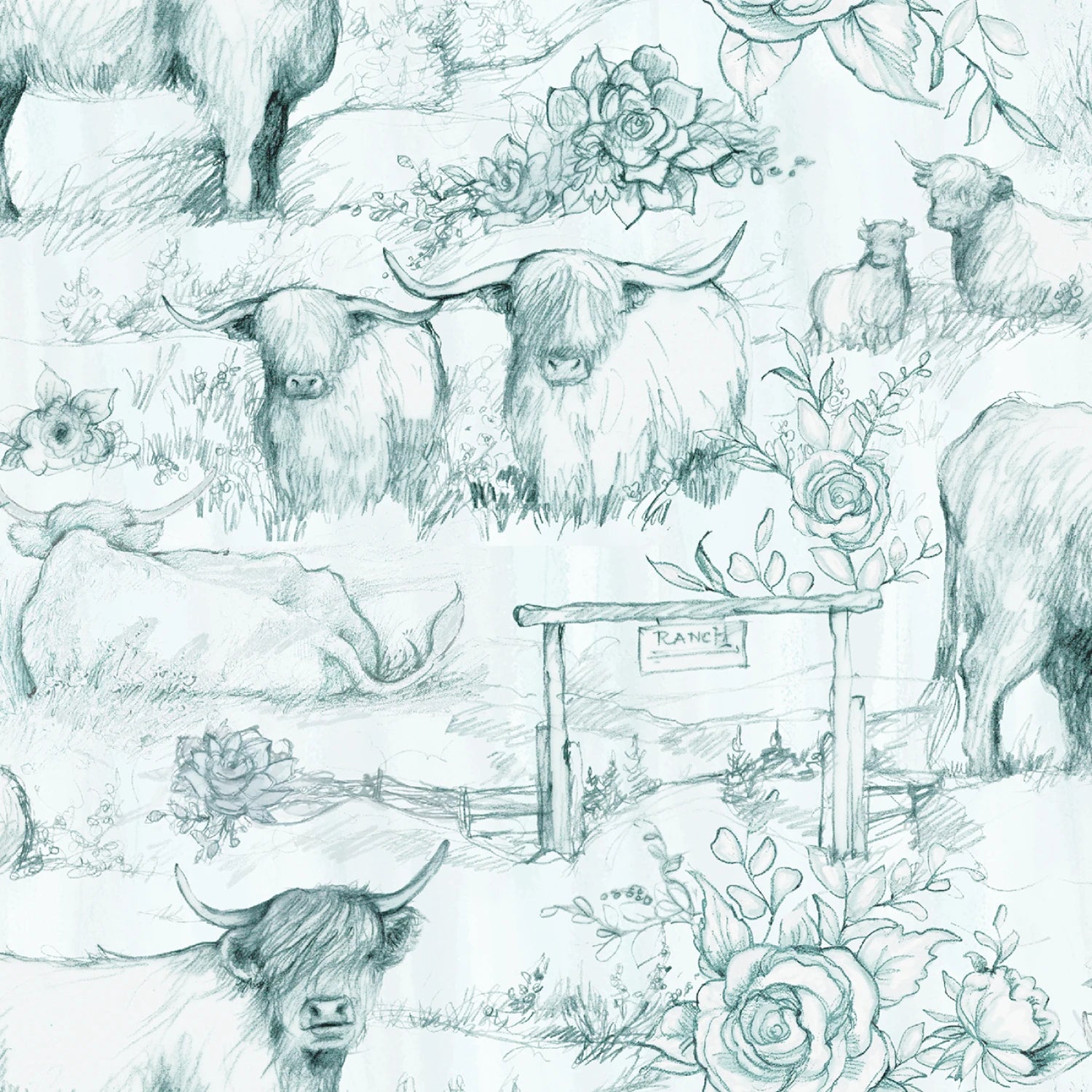 Highland Ranch Toile