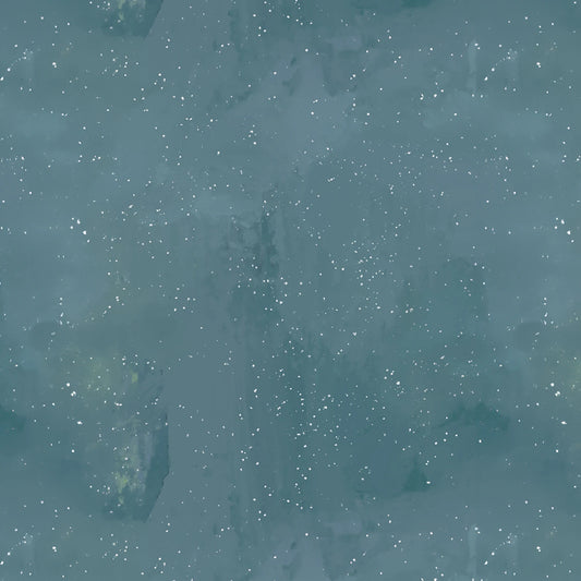 Speckles of white on a gray blue background