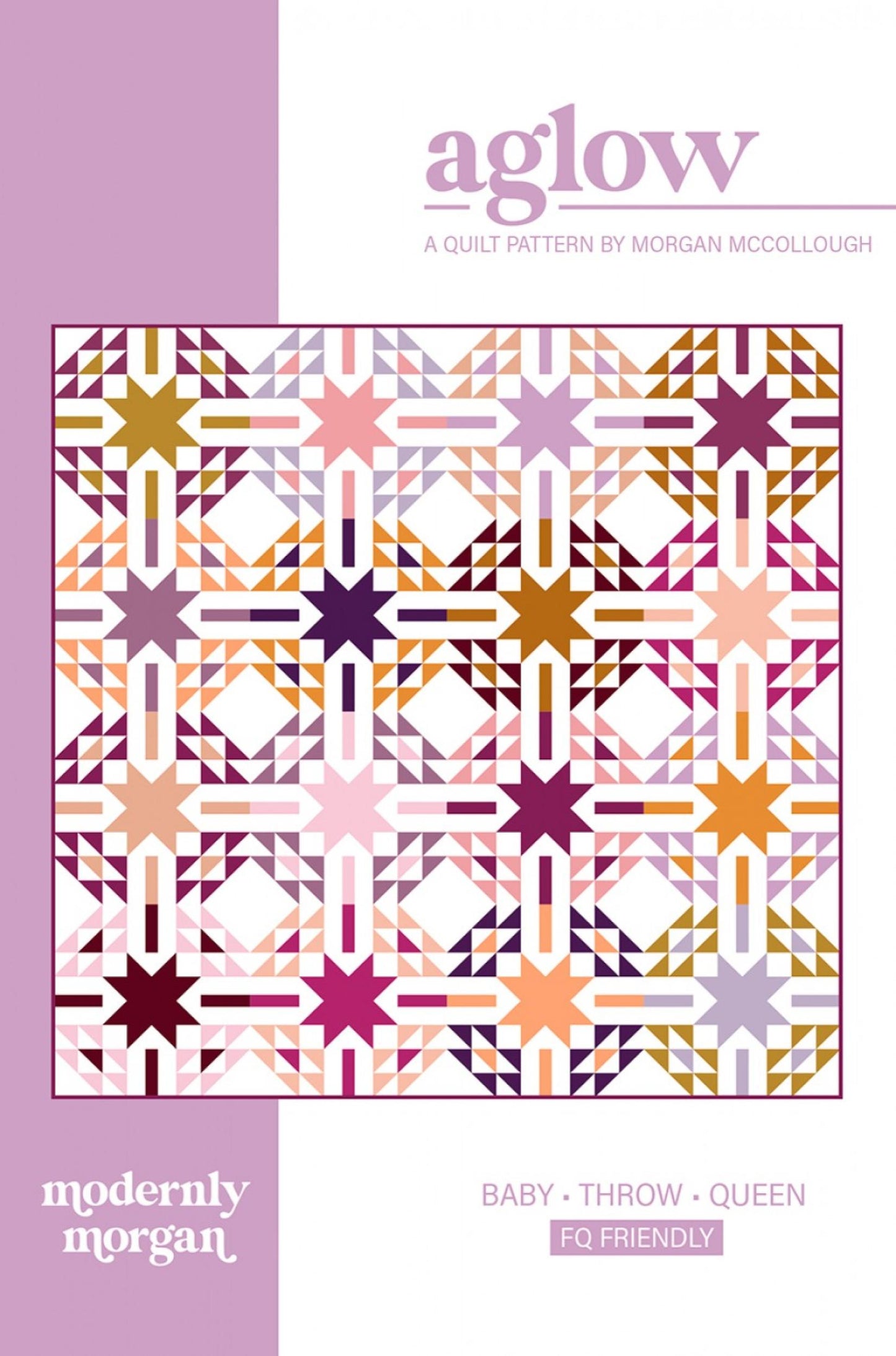 Aglow Quilt Pattern Front Cover