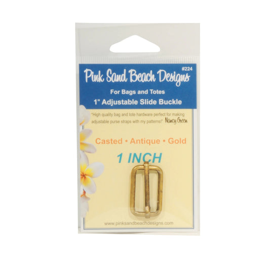 Adjustable Slider, 1 inch, Antique Gold